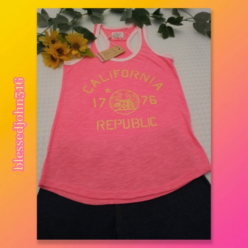 reflex Tank Top California Hot Pink NWT